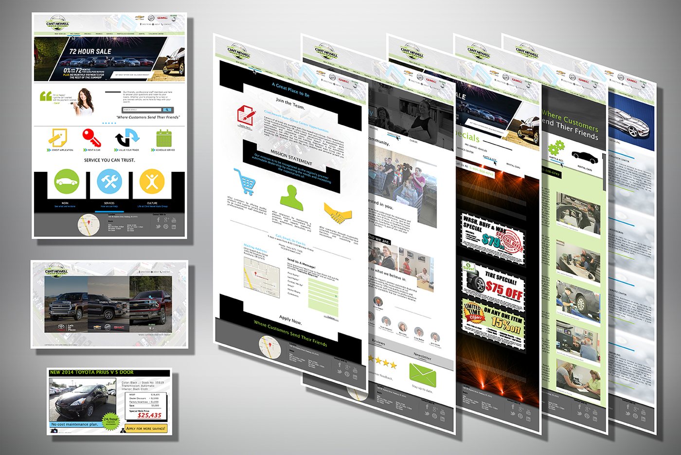 Automotive dealer websites designed by Gen One Design