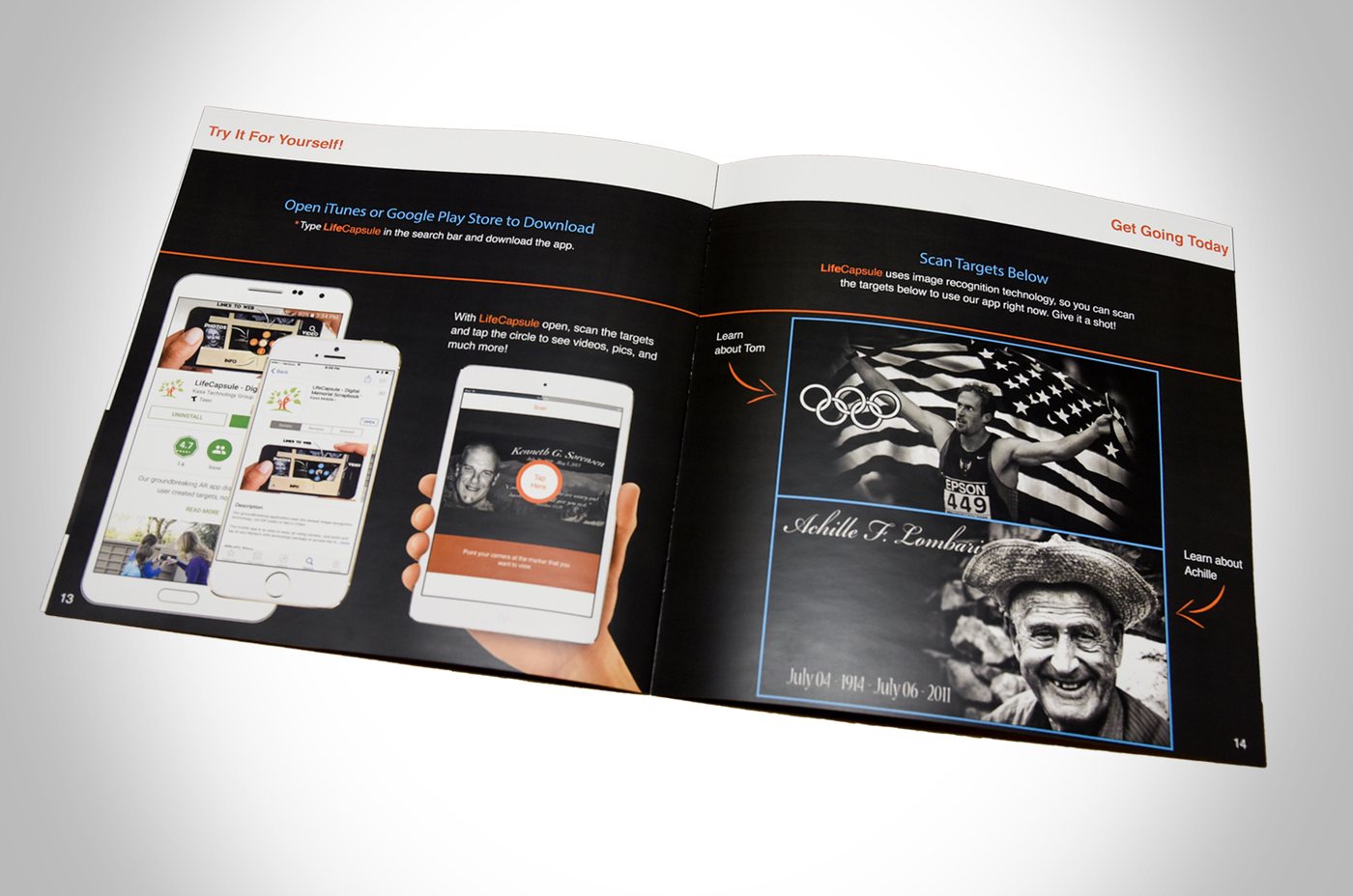 LifeCapsule Catalog brochure designed by Gen One Design
